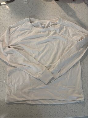 Men's Long-Sleeve Crewneck Sweatshirt - White